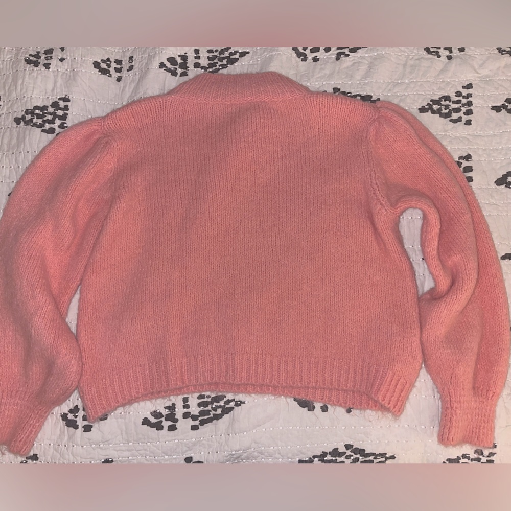 Mango weater with puffed sleeves Knitted fabric. Size M preowned. - Picture 4 of 14